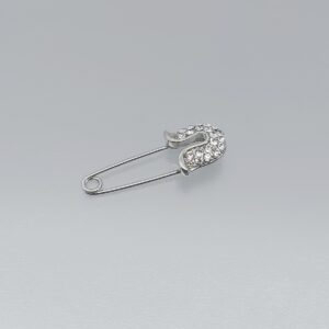 Брошка секретна игла с кристали