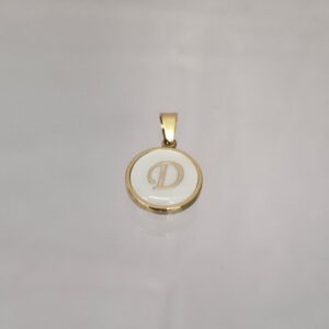 Стоманен медальон буква "D"