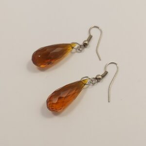 Висящи обици с кристали