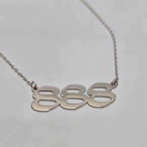 Сребърно колие "Ангелски числа" 888