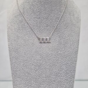 Сребърно колие "Ангелски числа" 111