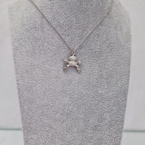 Сребърно колие " Жаба "