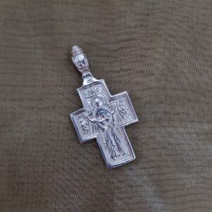 Сребърен медальон кръст
