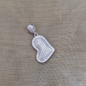 Сребърен медальон Сърце